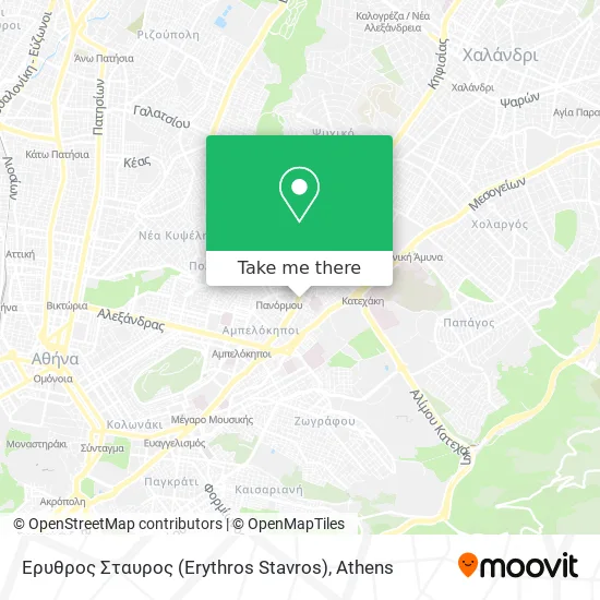 Ερυθρος Σταυρος (Erythros Stavros) map