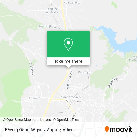 Εθνική Οδός Αθηνών-Λαμίας map