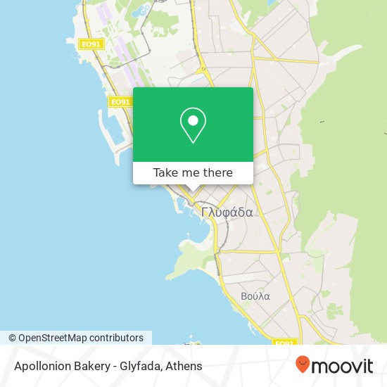 Apollonion Bakery - Glyfada map
