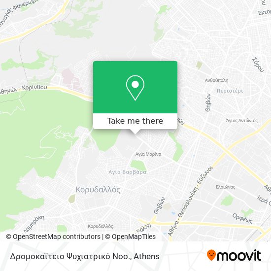 Δρομοκαΐτειο Ψυχιατρικό Νοσ. map