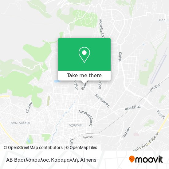 ΑΒ Βασιλόπουλος, Καραμανλή map