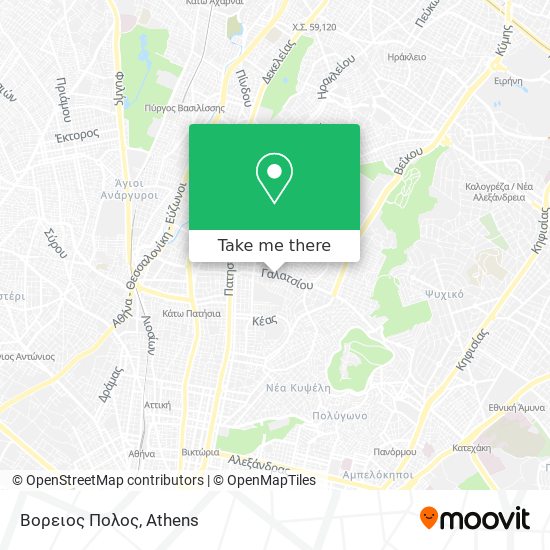 Βορειος Πολος map