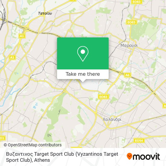Βυζαντινος Target Sport Club map