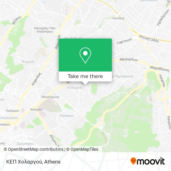 ΚΕΠ Χολαργού map