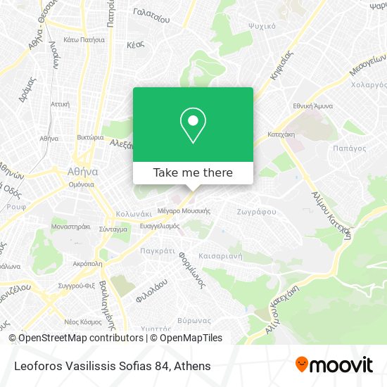 Leoforos Vasilissis Sofias 84 map