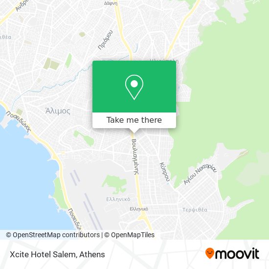 Xcite Hotel Salem map