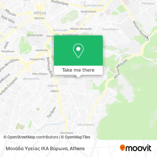 Μονάδα Υγείας ΙΚΑ Βύρωνα map