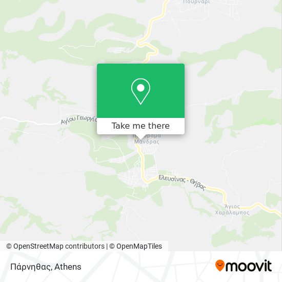 Πάρνηθας map