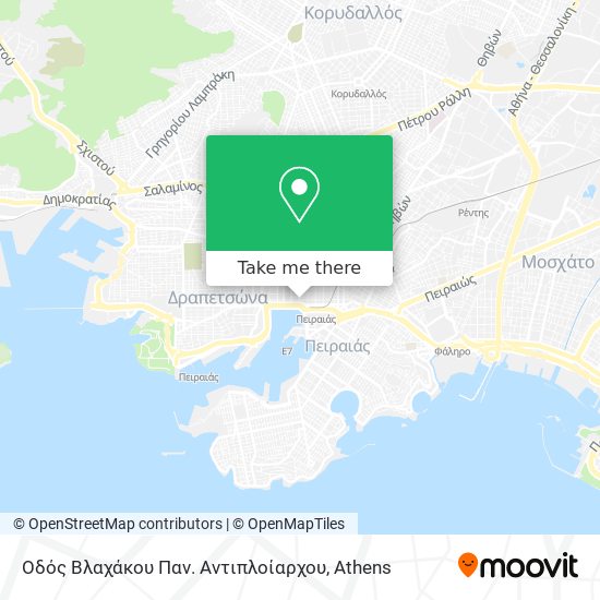 Οδός Βλαχάκου Παν. Αντιπλοίαρχου map