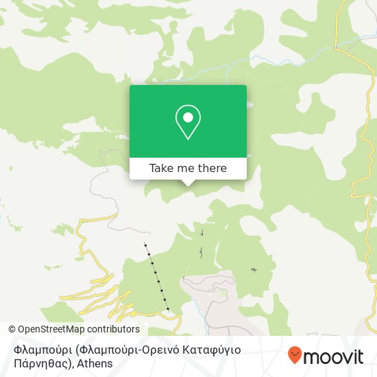 Φλαμπούρι (Φλαμπούρι-Ορεινό Καταφύγιο Πάρνηθας) map