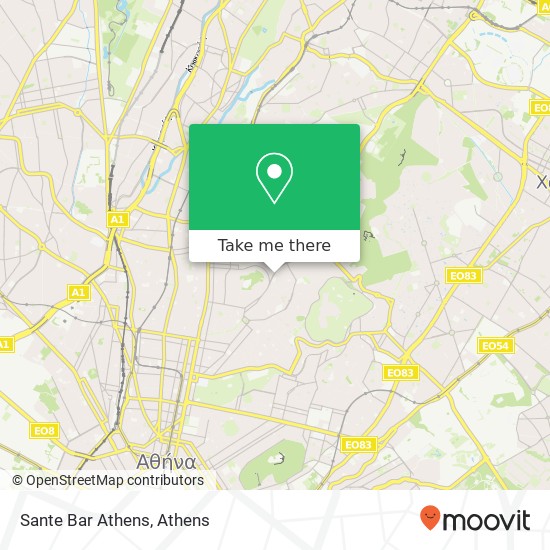 Sante Bar Athens map