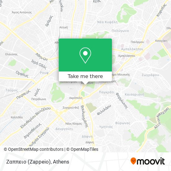 Ζαππειο (Zappeio) map