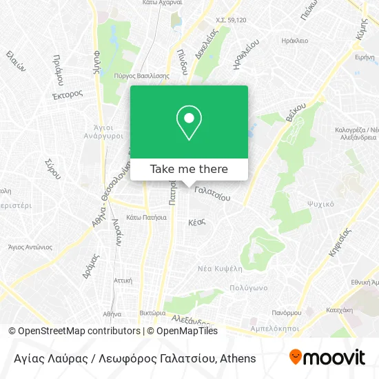 Αγίας Λαύρας / Λεωφόρος Γαλατσίου map