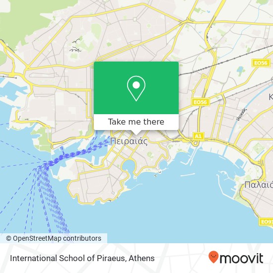 International School of Piraeus map