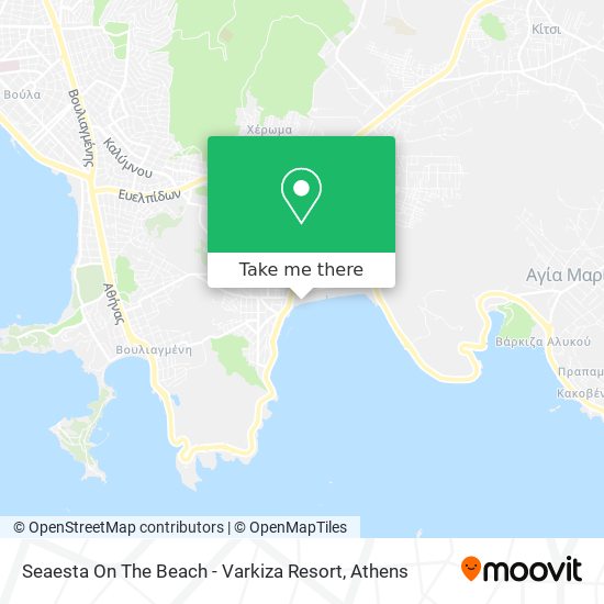 Seaesta On The Beach - Varkiza Resort map