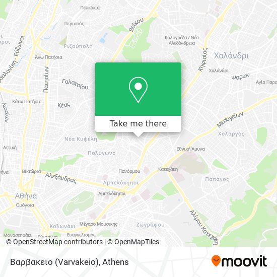 Βαρβακειο (Varvakeio) map