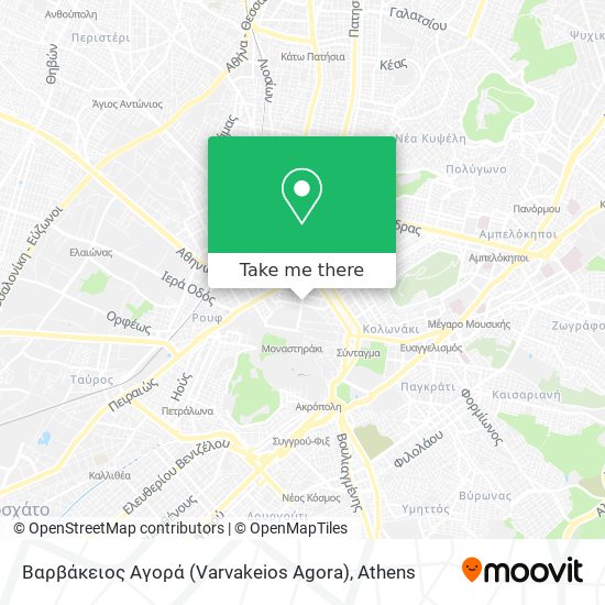 Βαρβάκειος Αγορά (Varvakeios Agora) map