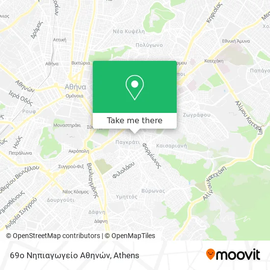 69ο Νηπιαγωγείο Αθηνών map
