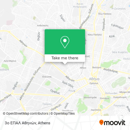 3ο ΕΠΑΛ Αθηνών map