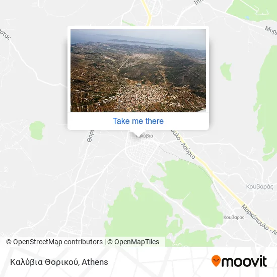 Καλύβια Θορικού map