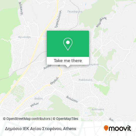 Δημόσιο ΙΕΚ Αγίου Στεφάνου map