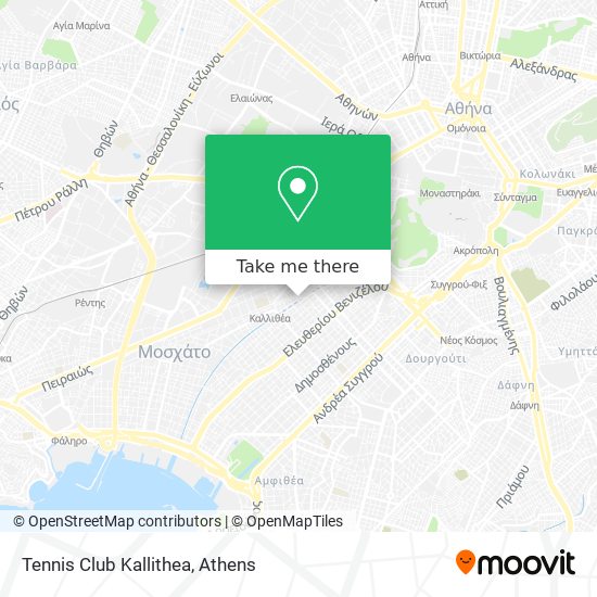 Tennis Club Kallithea map