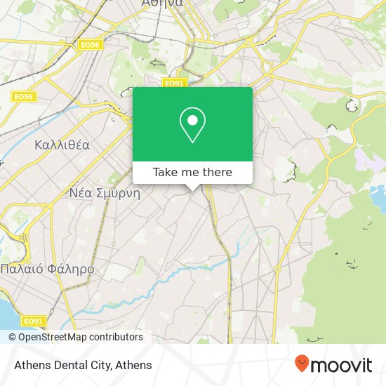 Athens Dental City map