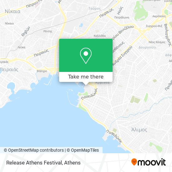 Release Athens Festival map