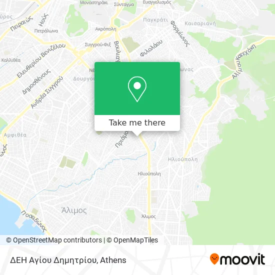 ΔΕΗ Αγίου Δημητρίου map