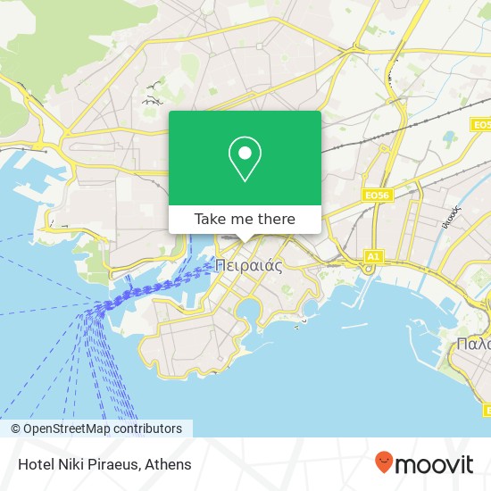 Hotel Niki Piraeus map