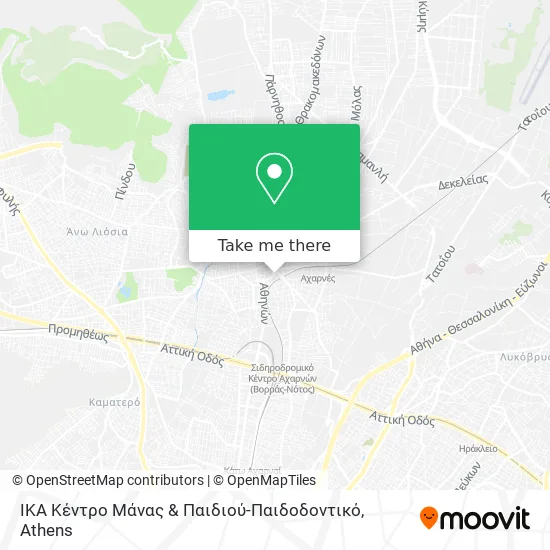 ΙΚΑ Κέντρο Μάνας & Παιδιού-Παιδοδοντικό map