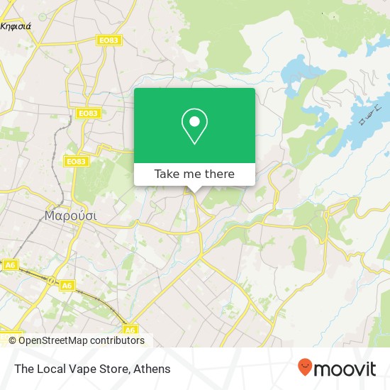 The Local Vape Store map