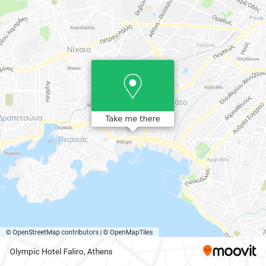 Olympic Hotel Faliro map