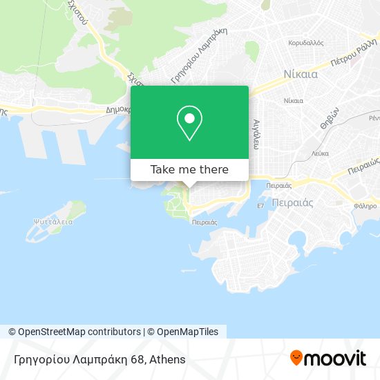 Γρηγορίου Λαμπράκη 68 map