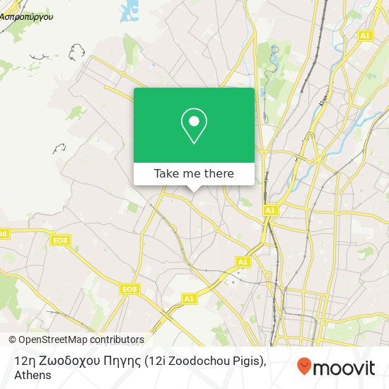 12η Ζωοδοχου Πηγης (12i Zoodochou Pigis) map