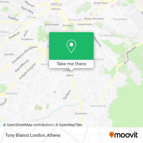 Tony Blanco London map