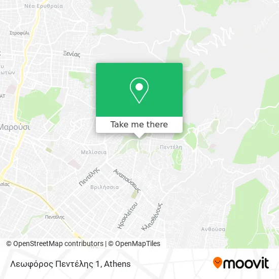 Λεωφόρος Πεντέλης 1 map