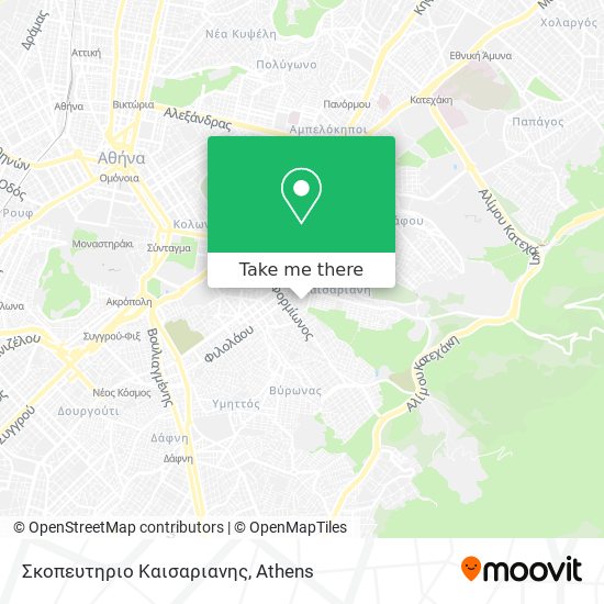 Σκοπευτηριο Καισαριανης map