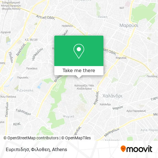 Ευριπιδησ, Φιλοθεη map
