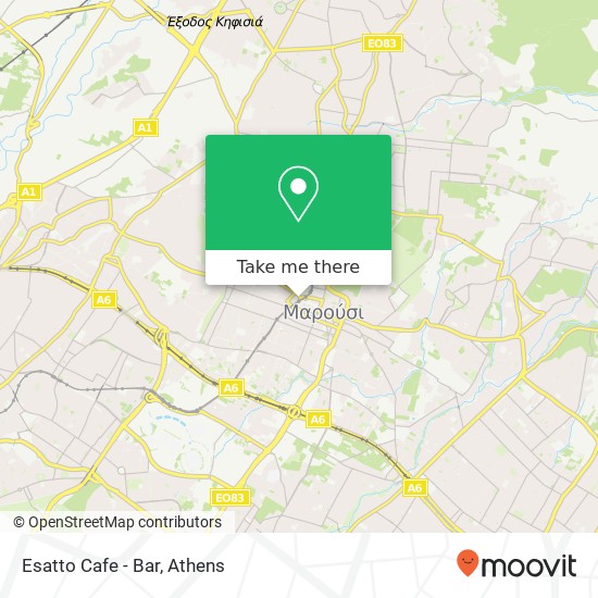 Esatto Cafe - Bar map
