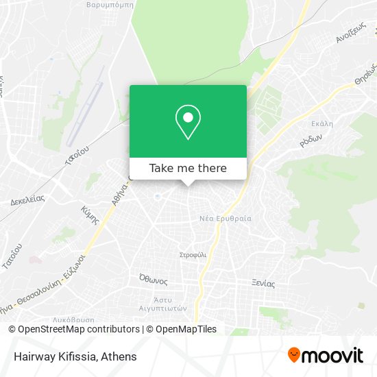 Hairway Kifissia map