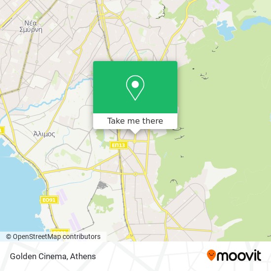 Golden Cinema map