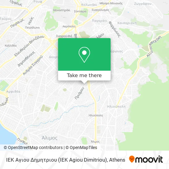 ΙΕΚ Αγιου Δημητριου (IEK Agiou Dimitriou) map