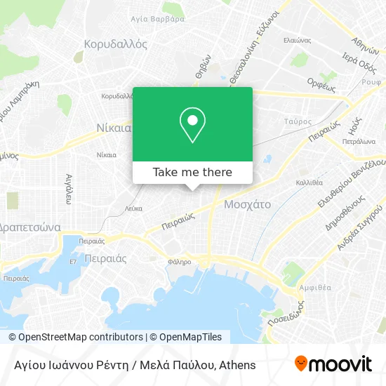 Αγίου Ιωάννου Ρέντη / Μελά Παύλου map