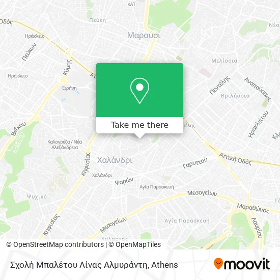 Σχολή Μπαλέτου Λίνας Αλμυράντη map