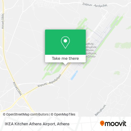 IKEA Kitchen Athens Airport map