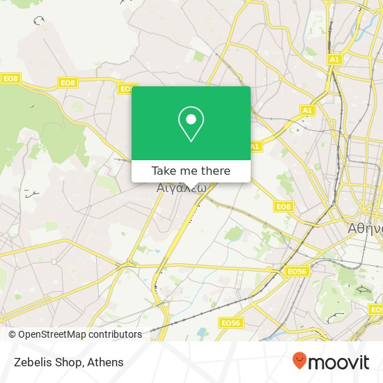 Zebelis Shop map