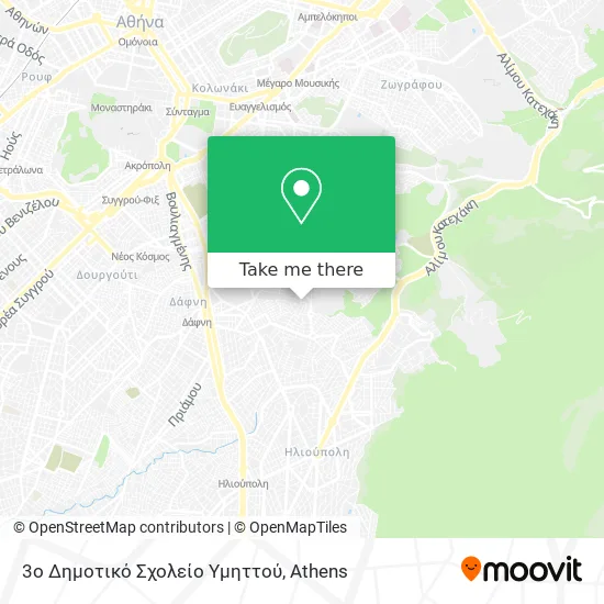 3ο Δημοτικό Σχολείο Υμηττού map