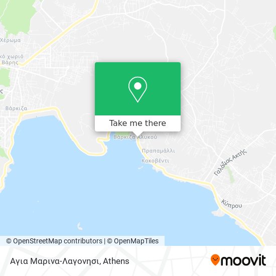 Αγια Μαρινα-Λαγονησι map