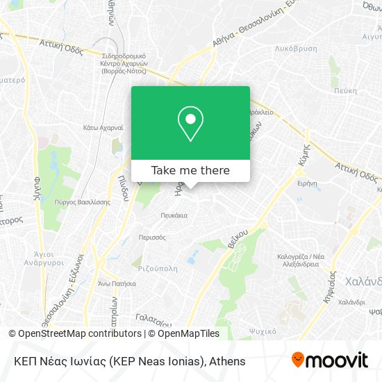 ΚΕΠ Νέας Ιωνίας (KEP Neas Ionias) map